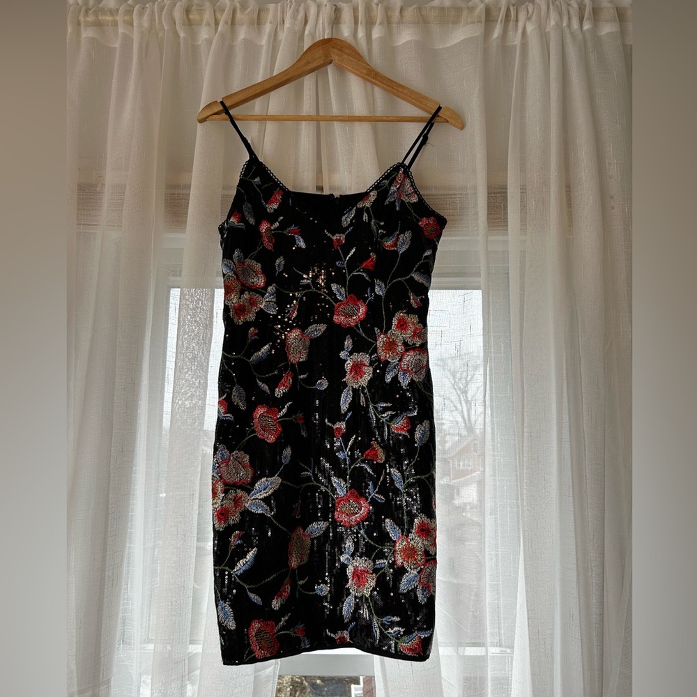 Embroidered and sequence dress